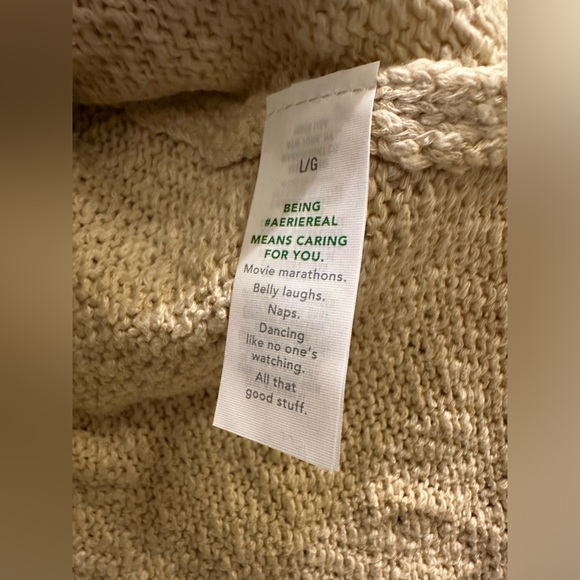 NWT Aerie Oversized Voop Sweater oversized Large - Picture 12 of 14